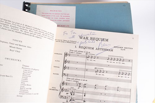 Lot 315 - Of Benjamin Britten interest : A collection of...