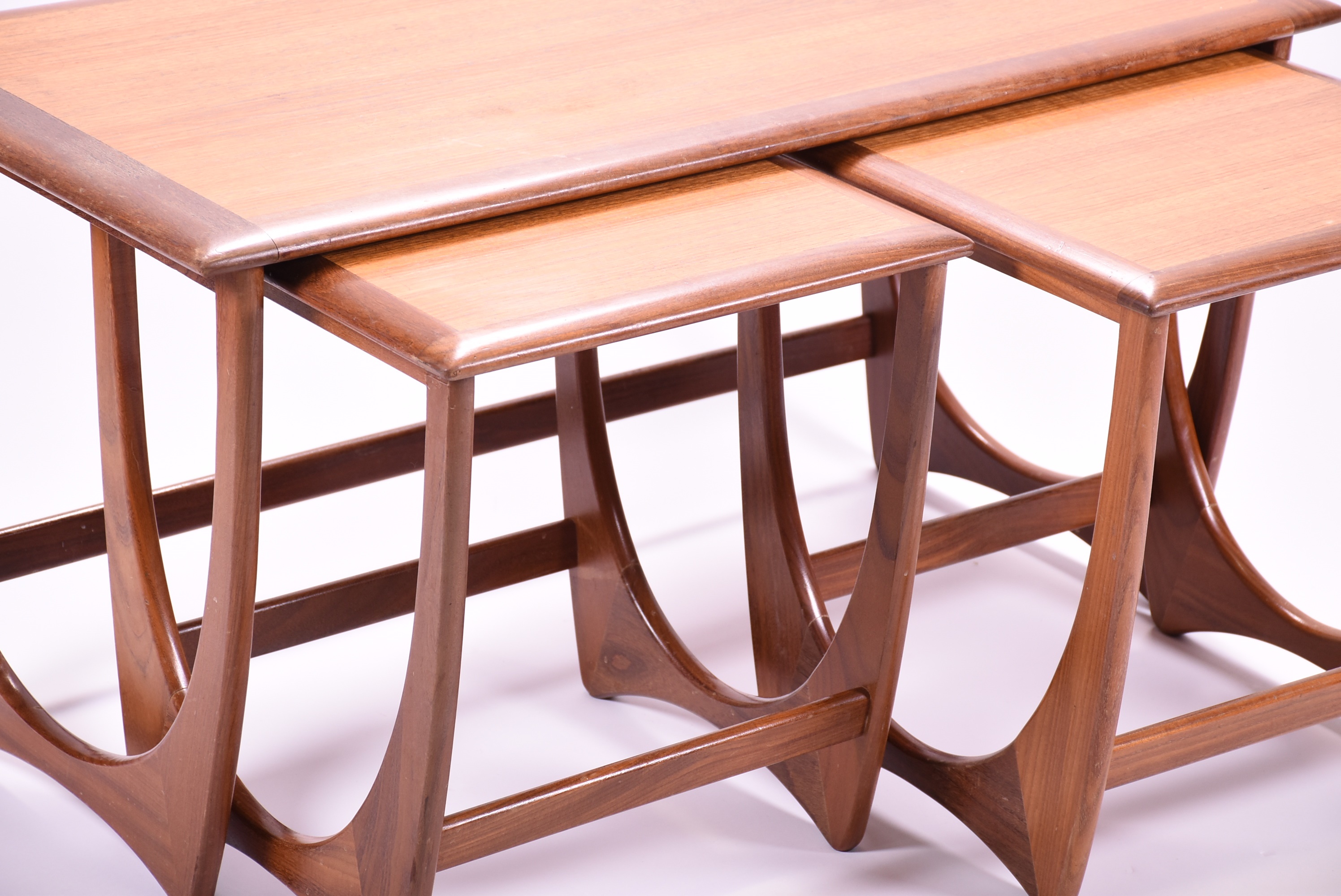 Lot 523 A G Plan nest of three tables, comprising