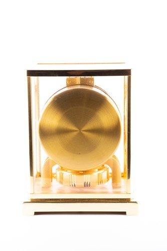 Lot 469 - A Jaeger LeCoultre Atmos clock in a gilt brass...