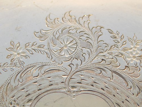 Lot 450 - A late Victorian silver salver, Levesley...