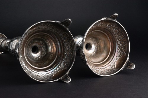 Lot 350 - A pair of early 20th century Judaica silver...