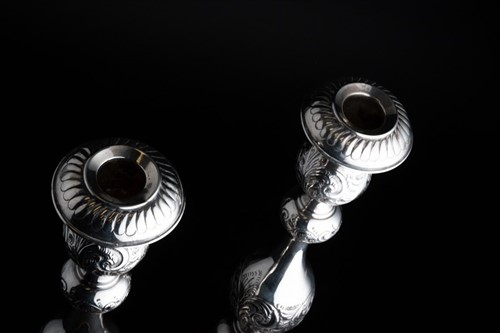 Lot 350 - A pair of early 20th century Judaica silver...