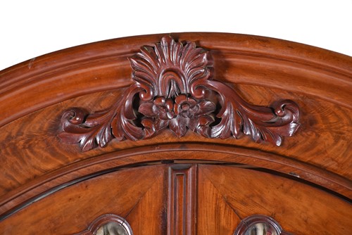 Lot 512 - A 19th century figured mahogany two door...