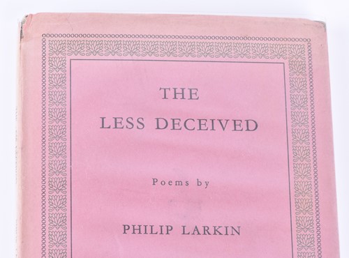 Lot 576 - 'The Less Deceived', a collection of poems by...