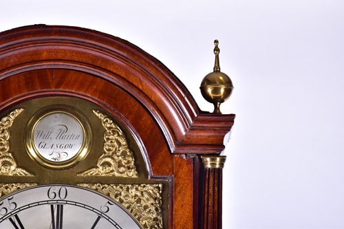 Lot 470 - A Scottish George III mahogany longcase clock...