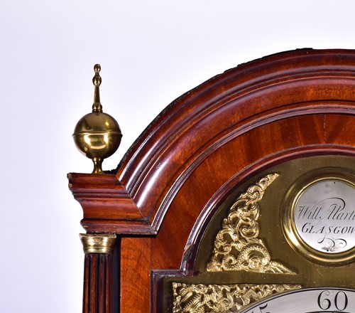 Lot 470 - A Scottish George III mahogany longcase clock...