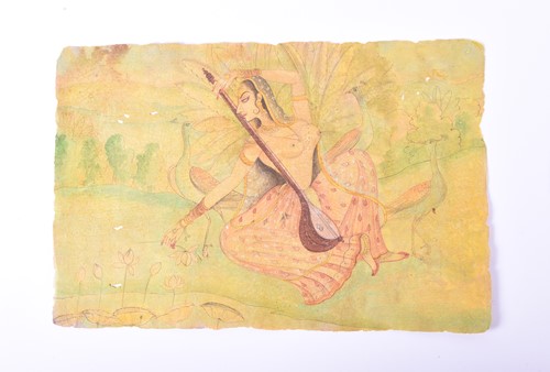 Lot 538 - A collection of twelve Indian miniature...