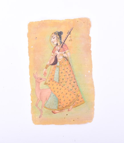 Lot 538 - A collection of twelve Indian miniature...