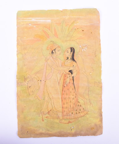 Lot 538 - A collection of twelve Indian miniature...