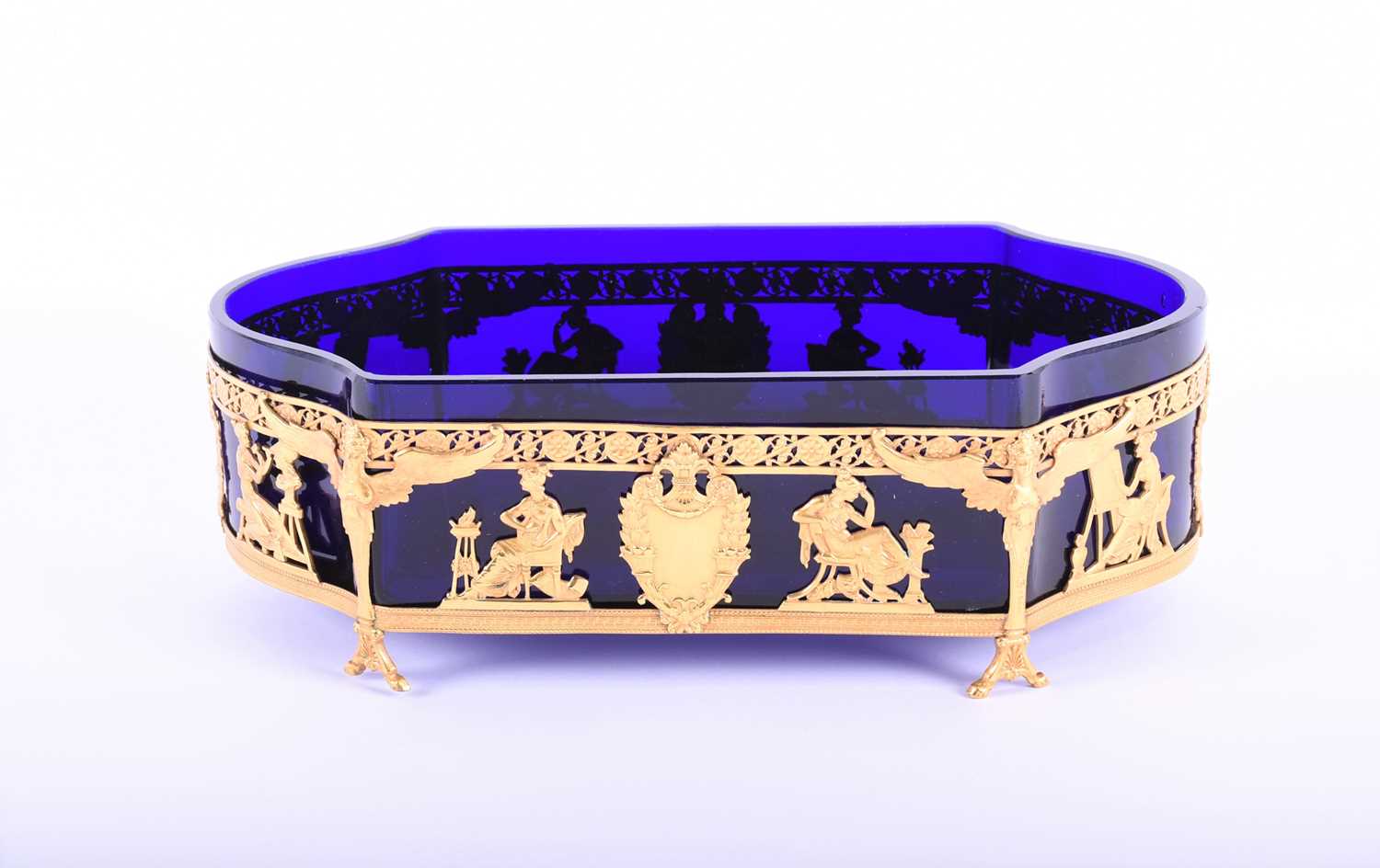 Lot 337 - A French gilt metal planter, late 19th century,...