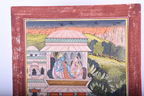 Lot 388 - Indian School, 19th century, Krishna and Radha...