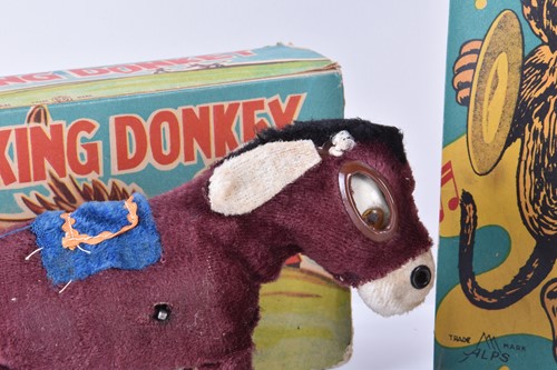 Lot 508 - A novelty 'Winking Donkey' toy in original box,...