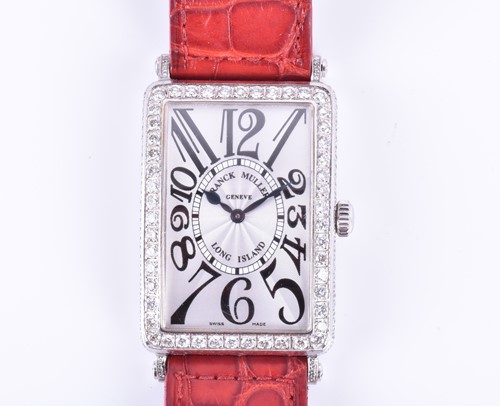 Lot 553 - A Franck Muller Long Island 18ct white gold...