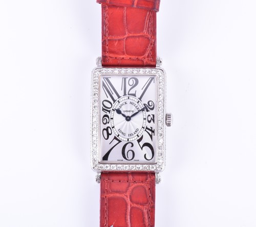 Lot 553 - A Franck Muller Long Island 18ct white gold...