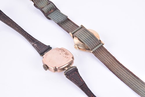 Lot 44 - A ladies rose gold cocktail wristwatch on...