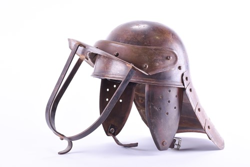Lot 358 - A Civil war style lobster tailed helmet or...