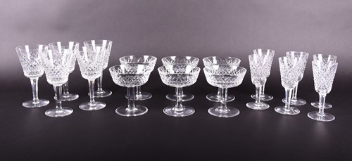 Lot 255 - A part-suite of Waterford crystal glass in the...