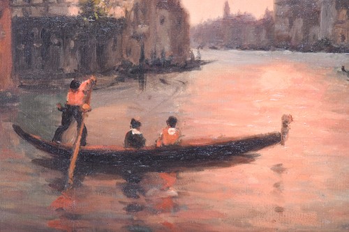 Lot 11 - Rodier (French, 19th century), The Grand Canal,...