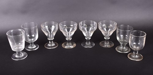 Lot 449 - A group of 19th century and later ale glasses,...