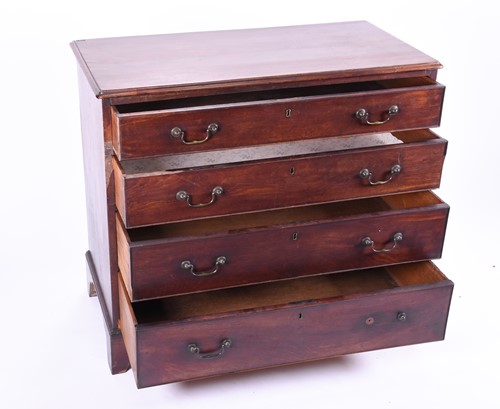 Lot 96 - A George III mahogany bachelors chest, the...
