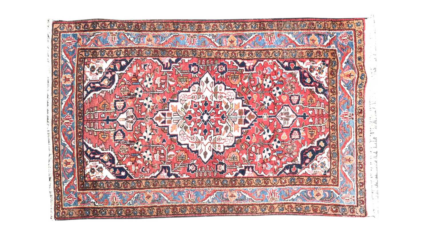 Lot 199 - A Persian rug, 20th century, with central...