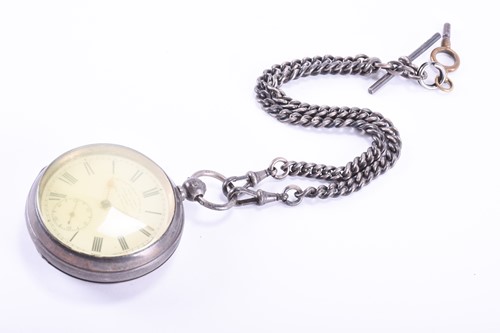 Lot 529 - A silver cased Kendal & Dent pocket watch, the...