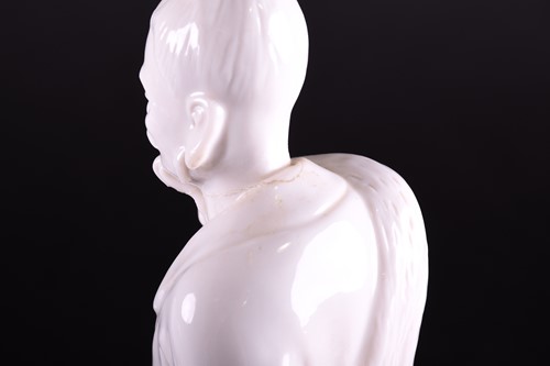 Lot 284 - A Chinese blanc de chine figure of Guanyin...