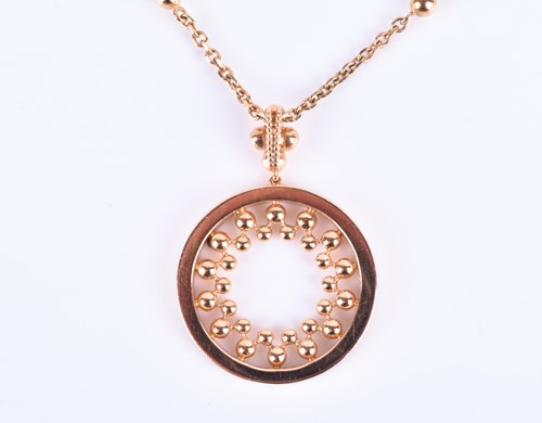 Lot 658 - Boodles. An 18ct rose gold and diamond...