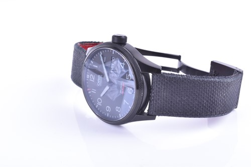 Lot 573 - An Oris Pro Pilot Air Racing black PVD...