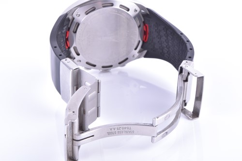 Lot 393 - A Tissot Sailing Touch stainless steel quartz...