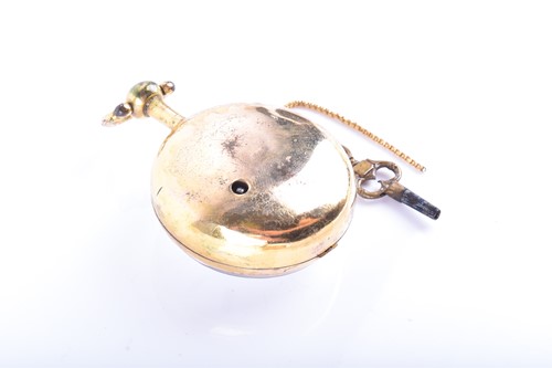 Lot 387 - A Georgian pair cased pocket watch by James...