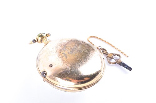 Lot 387 - A Georgian pair cased pocket watch by James...