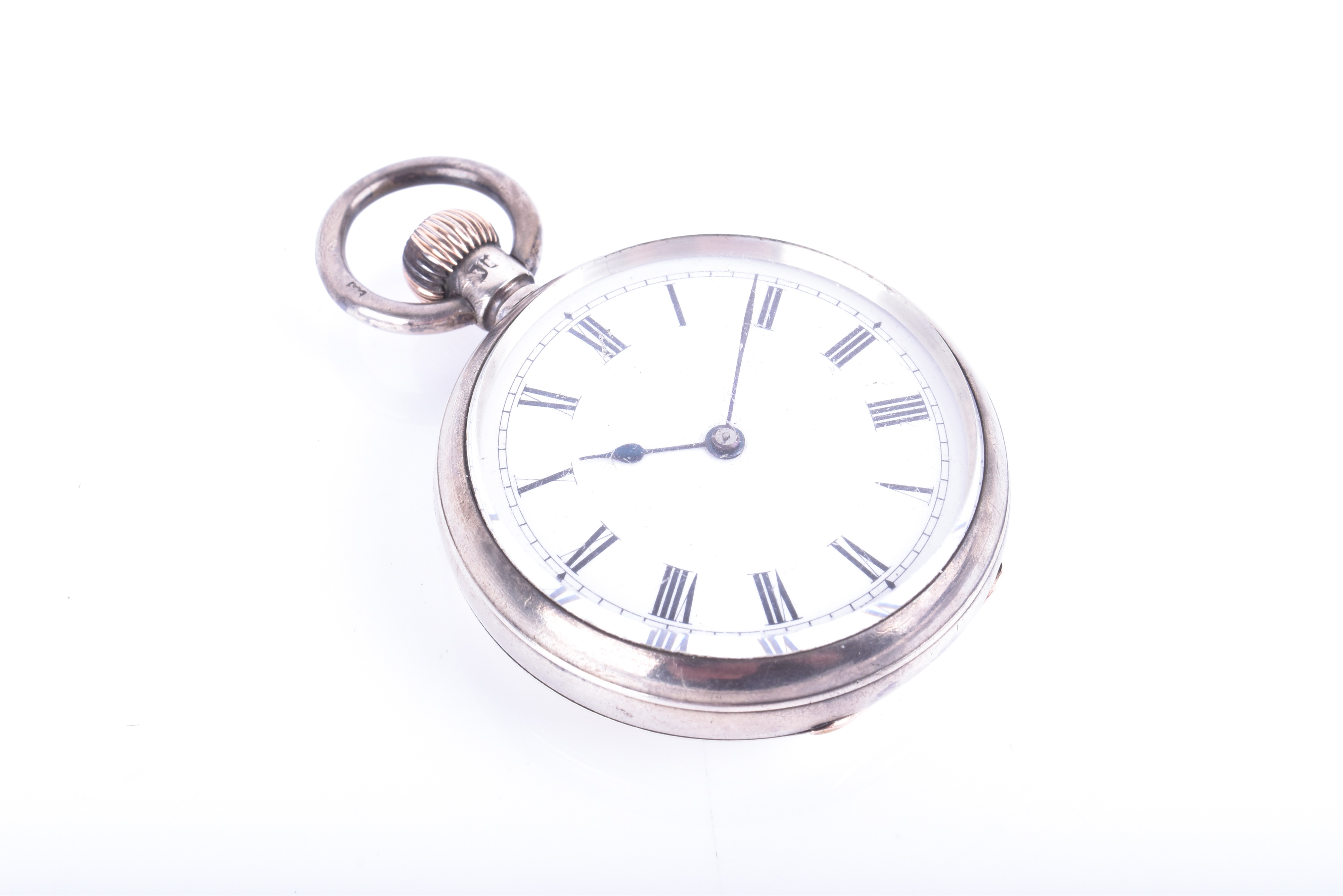 Lot 533 A Victorian silver pocket watch by Longines,