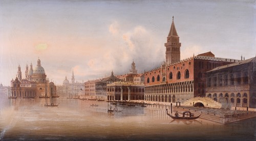 Lot 3 - L. Zubezlicky (19th century) A Venetian scene...