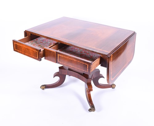 Lot 76 - A good quality Regency Rosewood sofa table,...