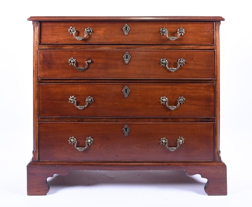 Lot 103 - A George III mahogany bachelor's chest, the...