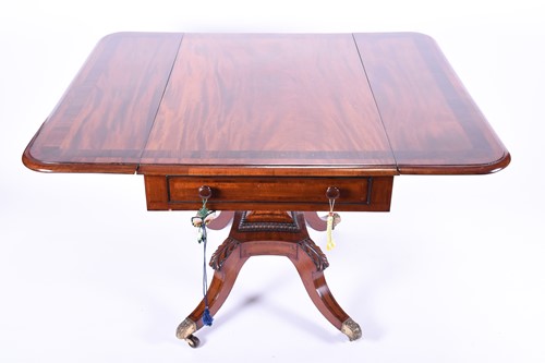 Lot 169 - A Regency mahogany pembroke table, the flame...