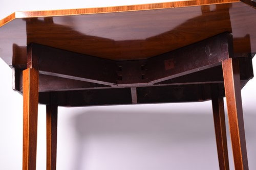 Lot 93 - A 19th century mahogany tea table, the...