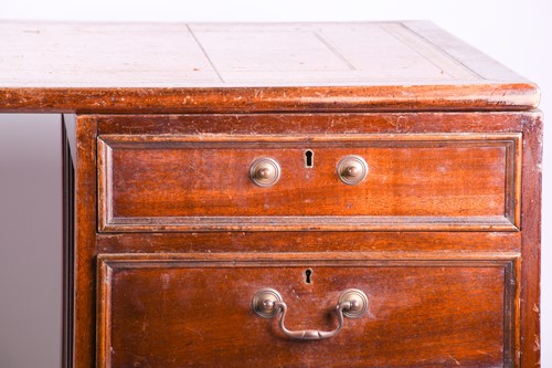 Lot 113 - A 19th century matched eight drawer pedestal...