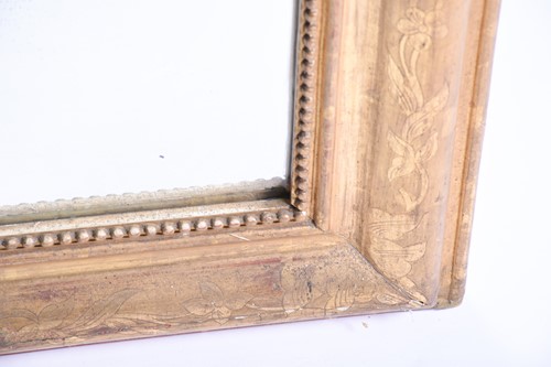 Lot 189 - A 19th century giltwood framed mirror, with...