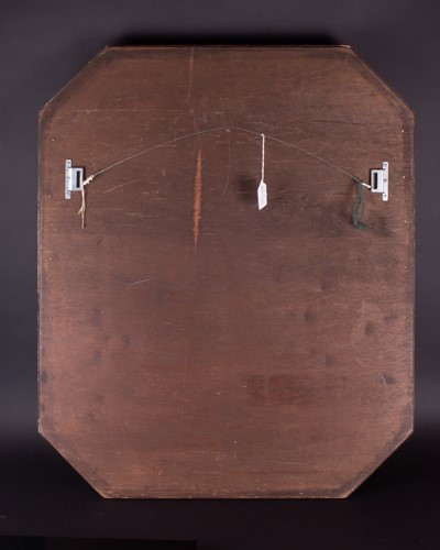Lot 104 - A 20th century octagonal wall mirror with gilt...