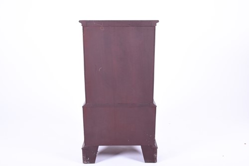 Lot 108 - A small 20th century mahogany narrow chest,...