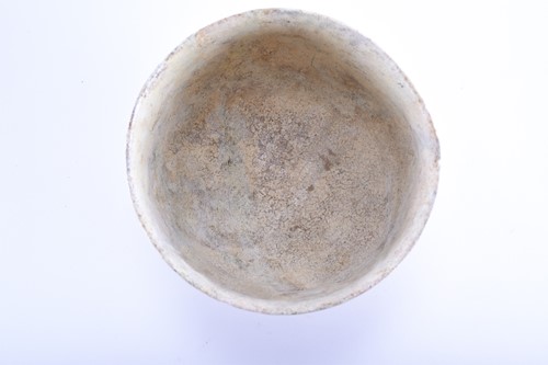 Lot 191 - A medieval Islamic pottery bowl with moulded...