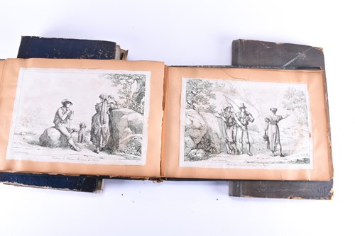 Lot 88 - Two mid-19th century albums / scrapbooks,...