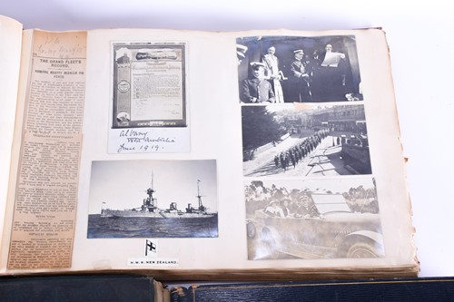 Lot 80 - Two early 20th century scrapbooks containing...