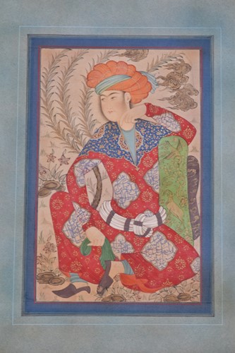 Lot 370 - Indian School, 19th century, a Persian prince,...