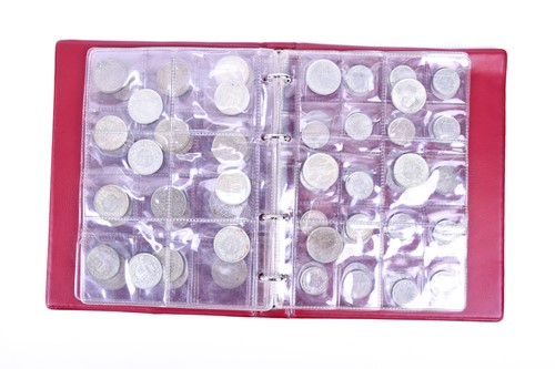 Lot 423 - A collection of silver and other coins to...