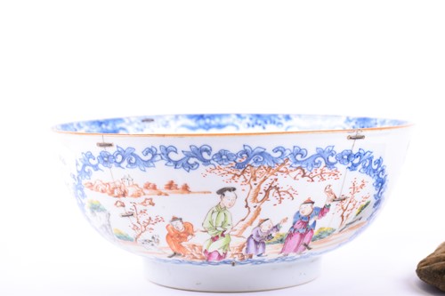 Lot 136 - An 18th century Chinese mandarin palette bowl,...