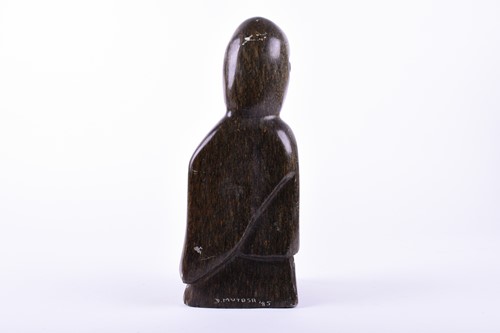Lot 275 - A late 20th century carved Inuit stone...