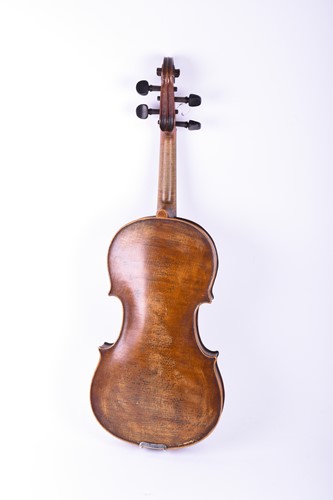 Lot 311 - A 19th century and later violin, with case,...
